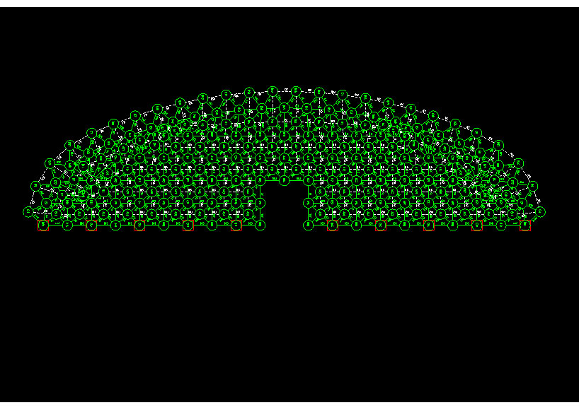 五大连池锡林浩特91跨，1000米长干煤棚网架设计