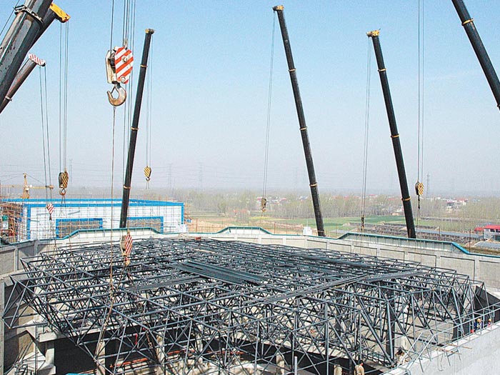 五大连池网架高空滑移法